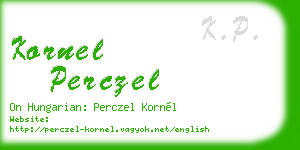 kornel perczel business card